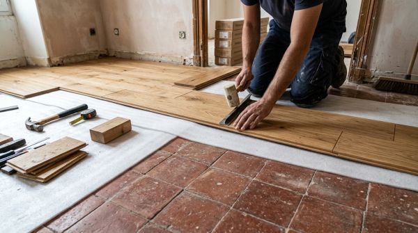 Installer un parquet sur carrelage : guide complet
