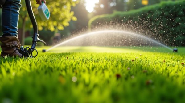 Traitement de pelouse : engrais, herbicides et soins pour un gazon vert